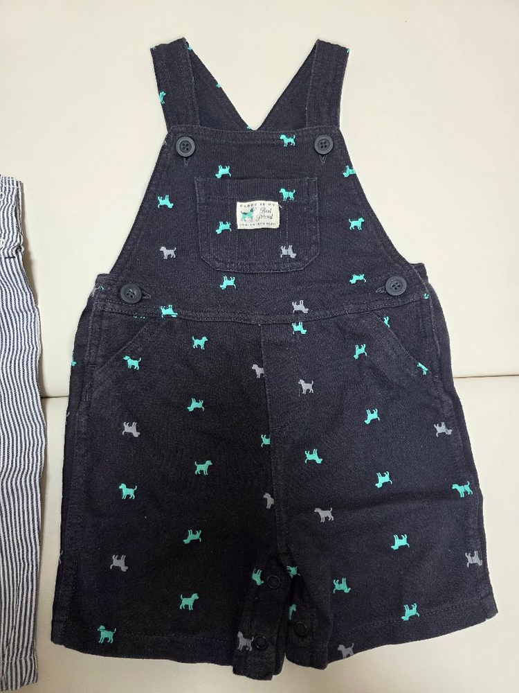 짐보리(3~6M),카터스(18M) 멜빵바지 이미지