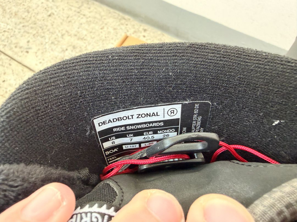 25/26 라이드 데드볼트 블랙 A급 260 판매합니다--6