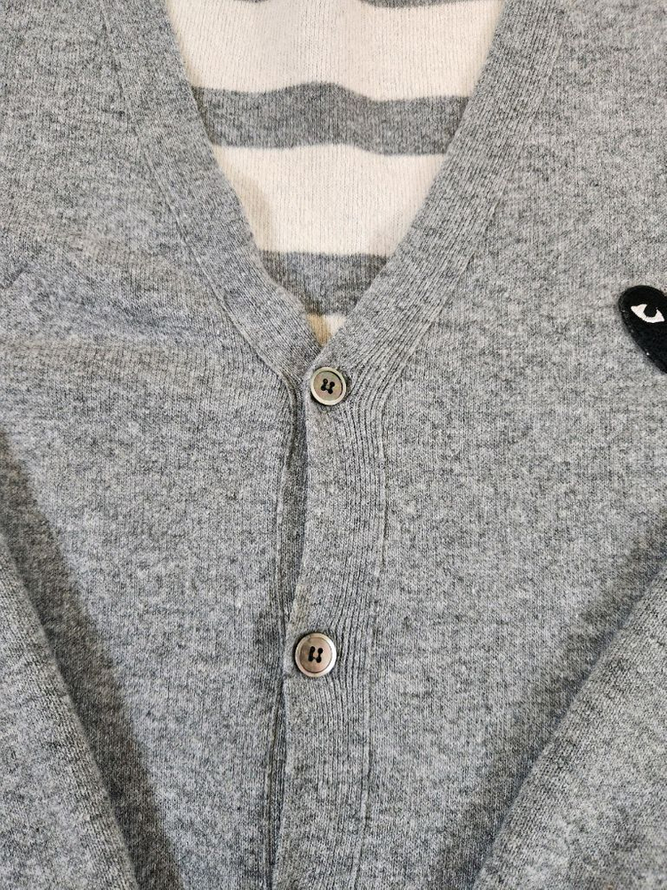 꼼데가르송 단가라 양면 WOOL울가디건/L사이즈 급저렴판매--3