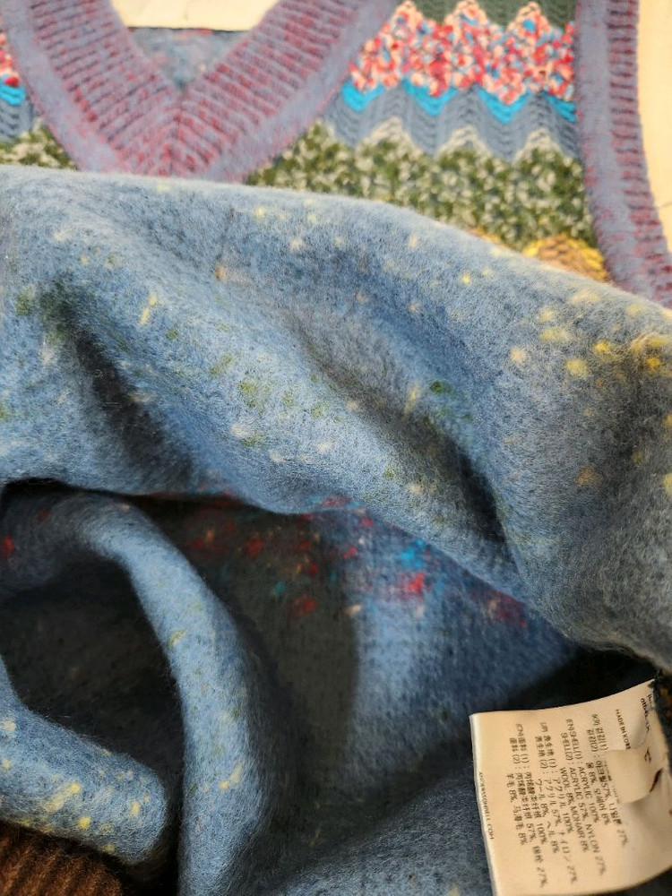 1번착용/앤더슨벨 히피 숏 멀티 베스트 니트/L사이즈--7