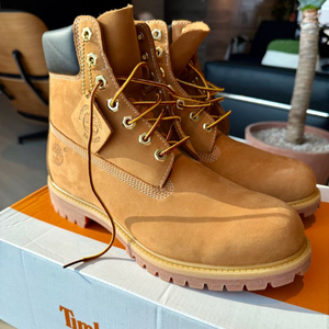 팀버랜드 6인치 프리미엄 워터프루프 부츠 위트 누벅 와이드 280