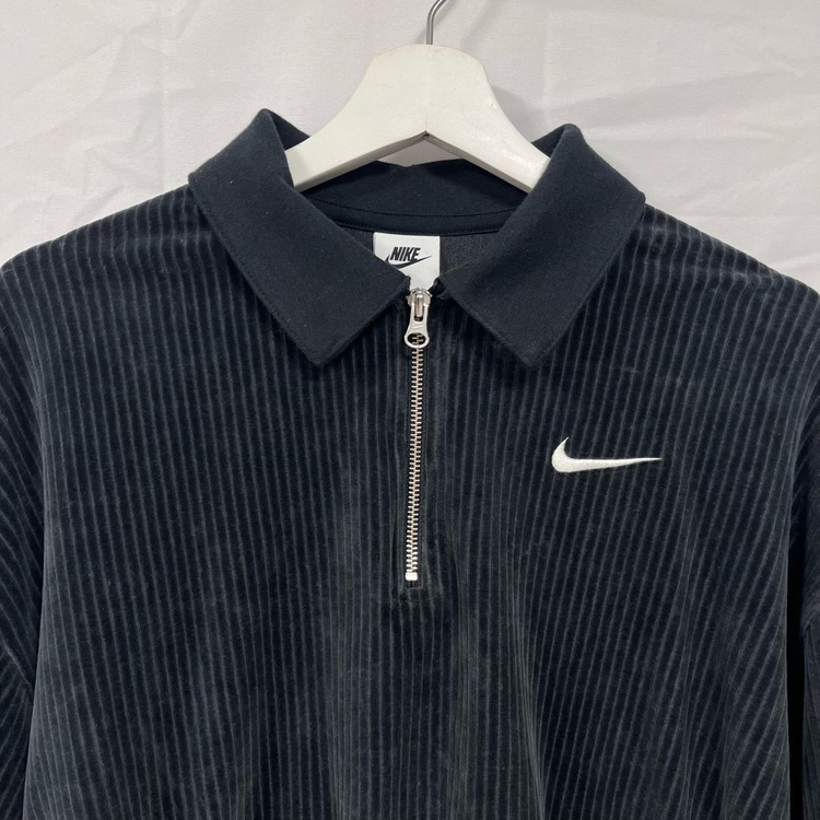 나이키 스포츠웨어 코듀로이 반집업 크롭 탑 이미지