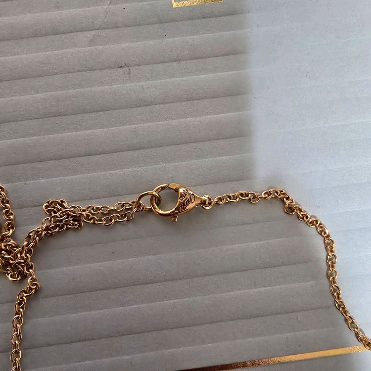 18k콤비 삼색링 목걸이--7