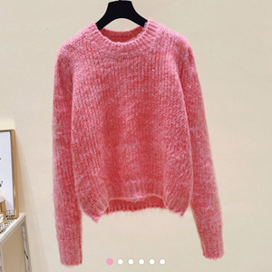 새상품 파티수 핑크니트
