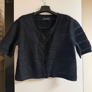 마인 트위드 가디건 반팔_타임 시스템