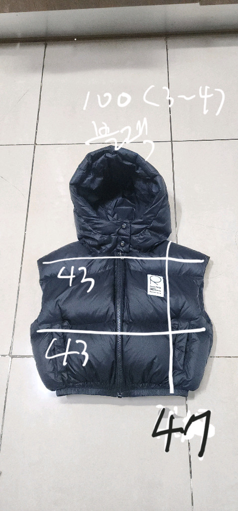 로아앤제인 키즈 이글루 후드패딩 조끼 / 몽클레어 키즈 패딩베스트 이미지