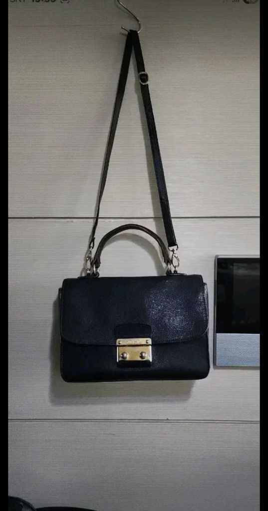 미우미우 패드락 탑핸들 크로스백--0