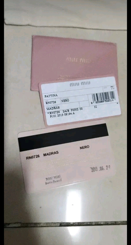 미우미우 패드락 탑핸들 크로스백--1