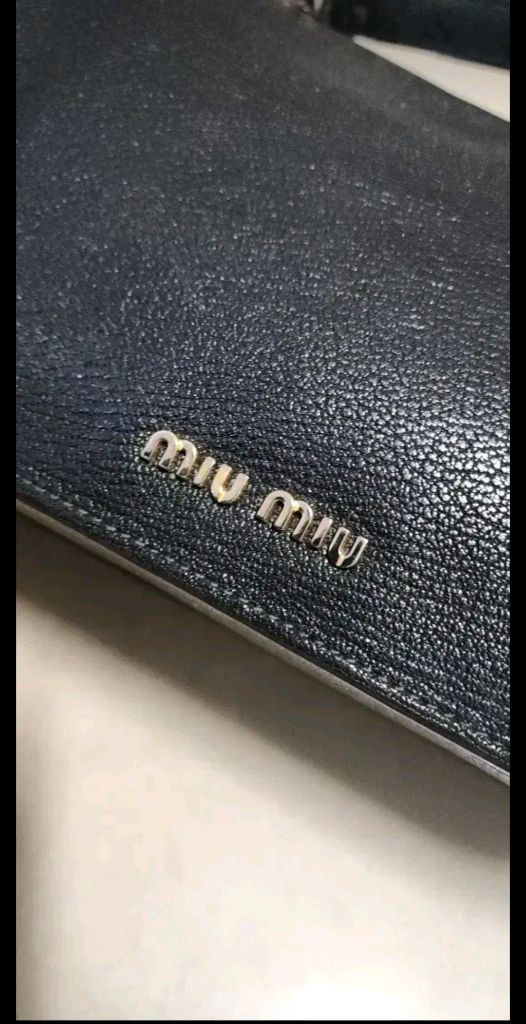 미우미우 패드락 탑핸들 크로스백--5