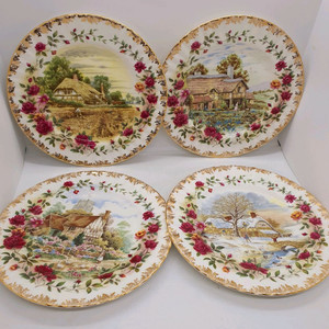 앤틱 로얄알버트 올드컨트리로즈가든 계절 접시 개당값 이미지