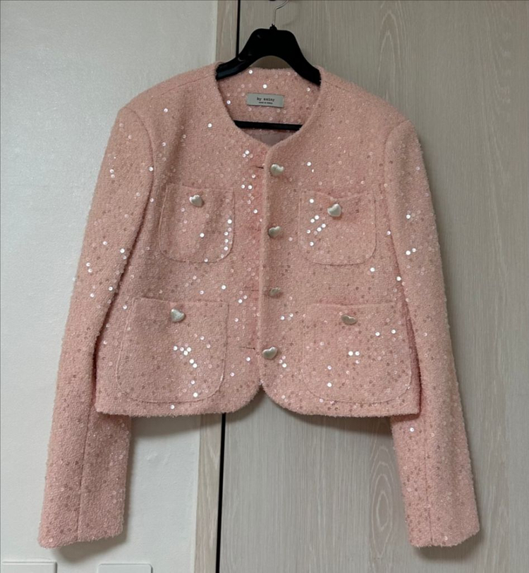 바이씨니 제작 러브스팽글자켓 핑크--2