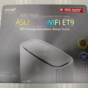 ASUS ZenWiFi (아수스 젠 와이파이) ET9 AXE7800 WiFi 6E, 2.5G 유무선공유기 화이트