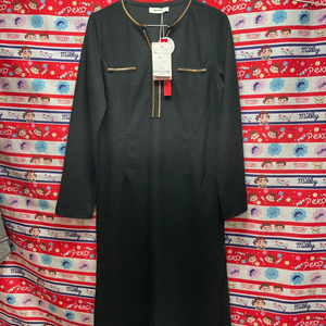 <최저가>(새상품) 롯데백화점 로미스토리 블랙기모원피스