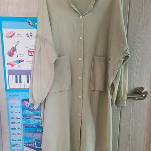 롱셔츠 원피스 F