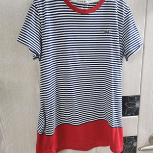 라코스테* 스트라이프 반팔티셔츠 S