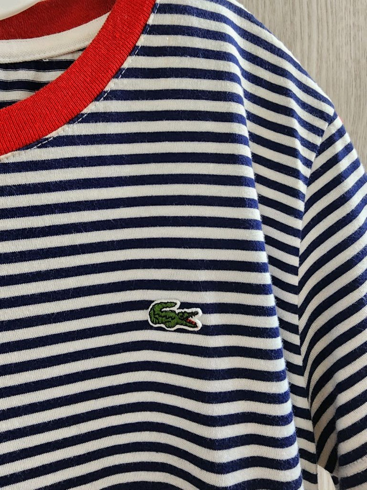 라코스테* 스트라이프 반팔티셔츠 S--2