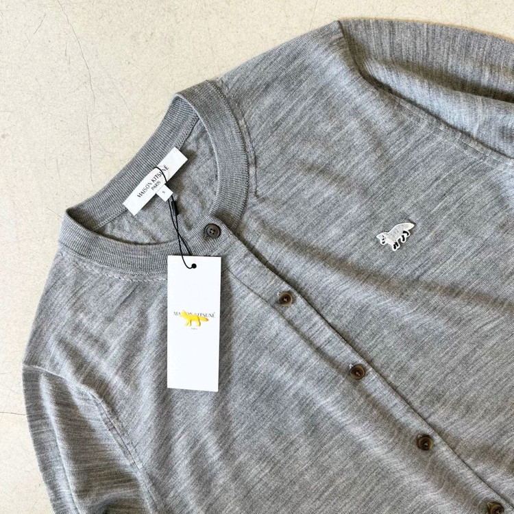 메종키츠네 베이비폭스 레귤러 가디건--2