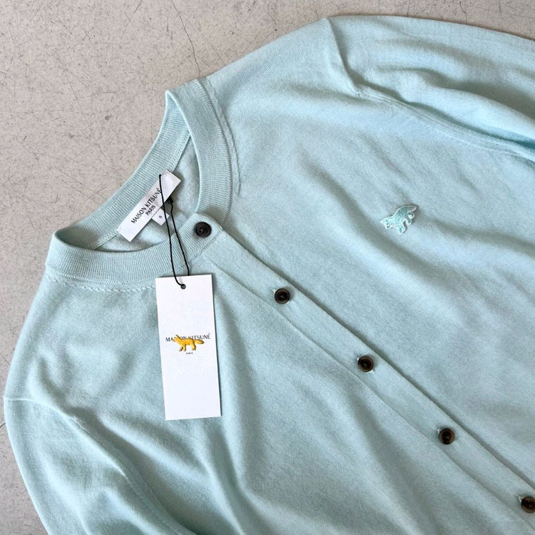 메종키츠네 베이비폭스 레귤러 가디건--3