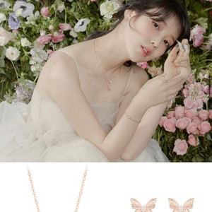 제이에스티나 14k 아이유 목걸이+귀걸이