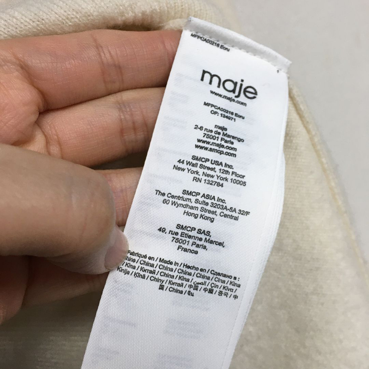 MAJE 마쥬 캐시미어 니트집업, 팬츠 셋업 세트 1--3