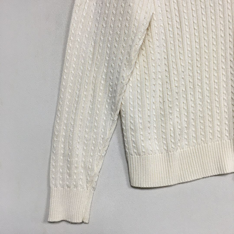 랄프로렌폴로 여성 브이넥 케이블 니트 S 이미지