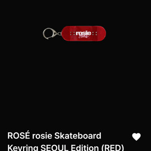 [최저가]로제 팝업 스케이트보드 SEOUL 키링 레드 블랙핑크 rosie