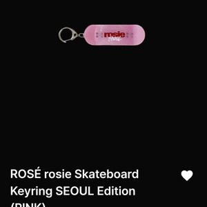 [최저가]로제 팝업 스케이트보드 SEOUL 키링 핑크 블랙핑크 rosie