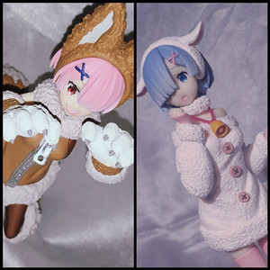 리제로 렘 람 아기양 늑대 일괄 미소녀 피규어 이미지