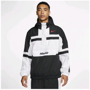 나이키 스포츠웨어 에어 우븐 아노락 바람막이 자켓 화이트 블랙 사이즈M여러 중고사이트에도 같이 판매하고 있어서 삭제