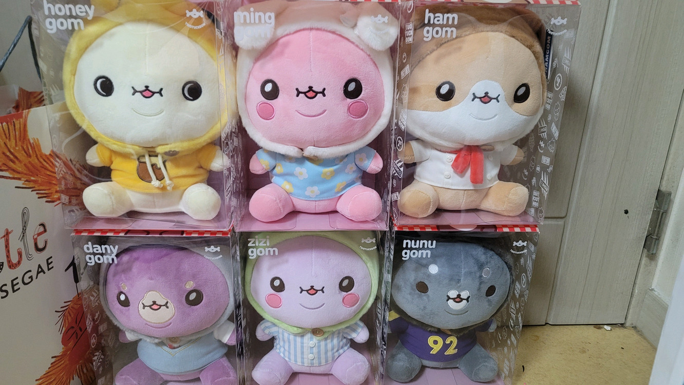 몬스타엑스 투턱곰 인형굿즈 6종 완전체 풀세트 새상품--0