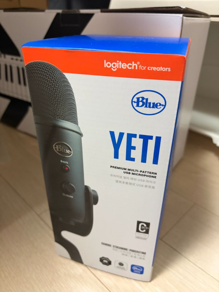 로지텍 Blue Yeti 블루 예티 USB 마이크 이미지