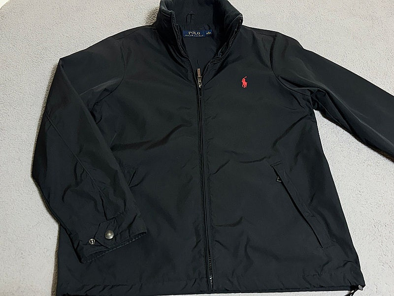M 100 polo 폴로 랄프로렌 블랙 윈드브레이커 바람막이 자켓 / 폴로 체크 셔츠--0