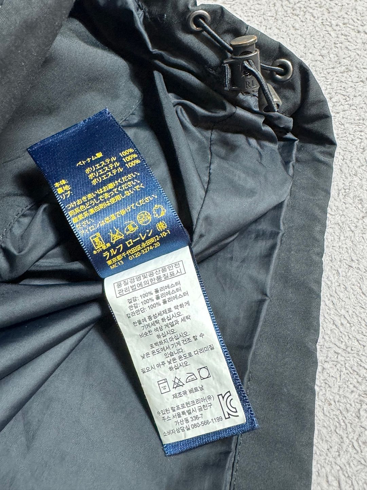 M 100 polo 폴로 랄프로렌 블랙 윈드브레이커 바람막이 자켓 / 폴로 체크 셔츠--2