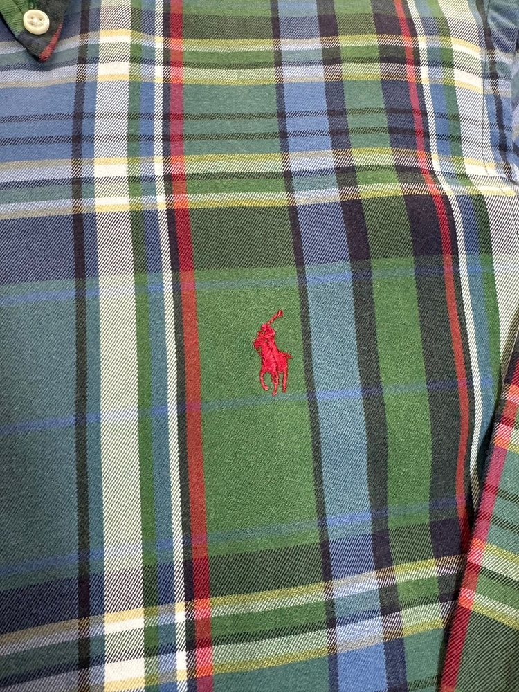 M 100 polo 폴로 랄프로렌 블랙 윈드브레이커 바람막이 자켓 / 폴로 체크 셔츠--8