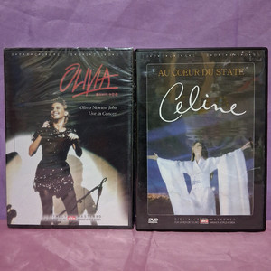 DVD올리비아 뉴튼존&DVD셀리디온 라이브.일괄.상태 좋아요