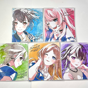 뱅드림 마이고 색지 일러스트 카드 MyGO 극장판 아논 타키 소요 토모리 라나 굿즈 한정판 특전