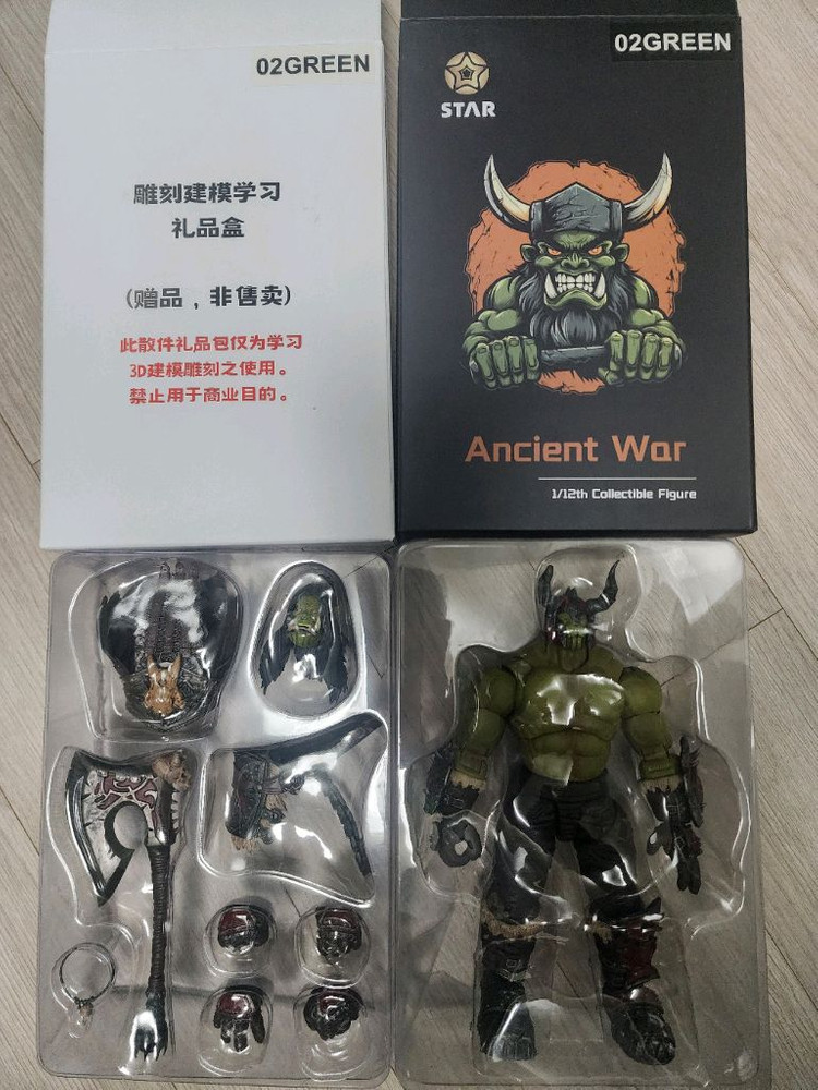 스타스튜디오 워크래프트 오크 2개세트 팝니다. 1/12액션피규어 이미지