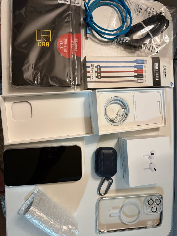 아이폰 14프로 맥스 256GB 화이트 s급+ 에어팟프로1세대 드림--0