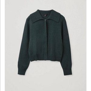 cos 코스 하프 집업 니트 가디건 틸그린 xs