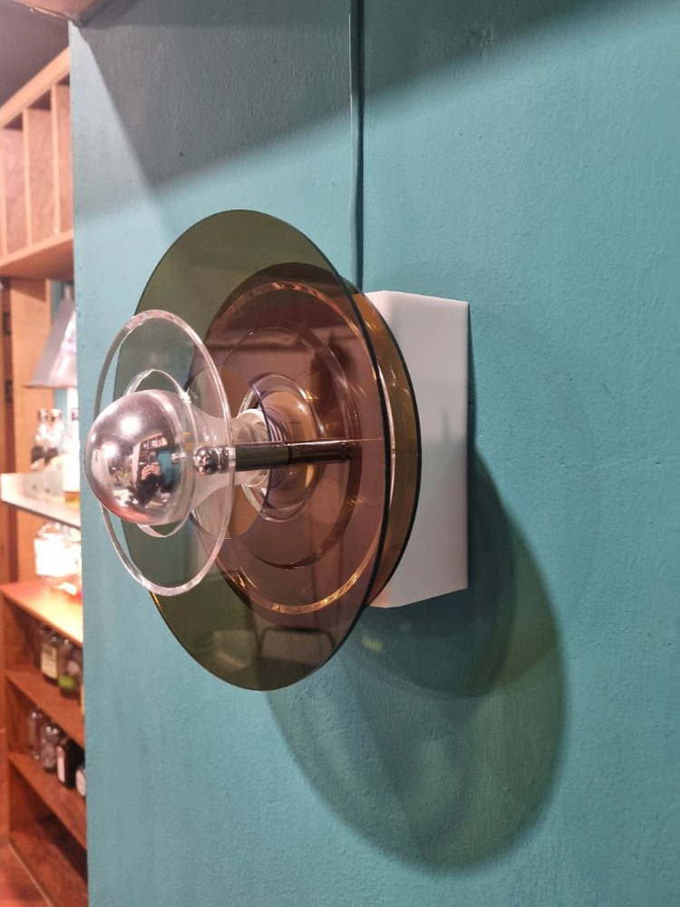 공원컴퍼니(gongone) 브라운 원형 월 램프--1