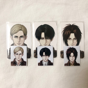 진격의거인 통판 쏘님 sso님 리바이,엘빈,한지 포토카드+증사 세트