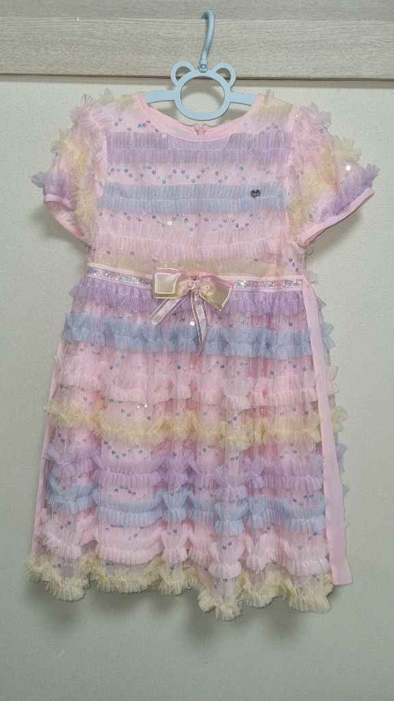 프렌치캣 무지개 프릴 드레스 원피스 130 이미지