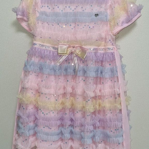 프렌치캣 무지개 프릴 드레스 원피스 130 이미지