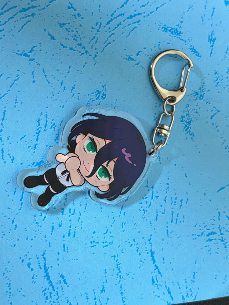 체인소맨 레제 대롱대롱 아크릴키링 새상품--0