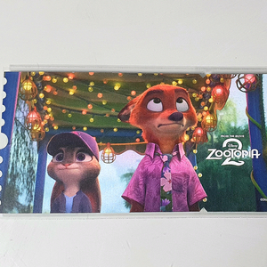 디즈니 주토피아2 와이드 티켓 엽서