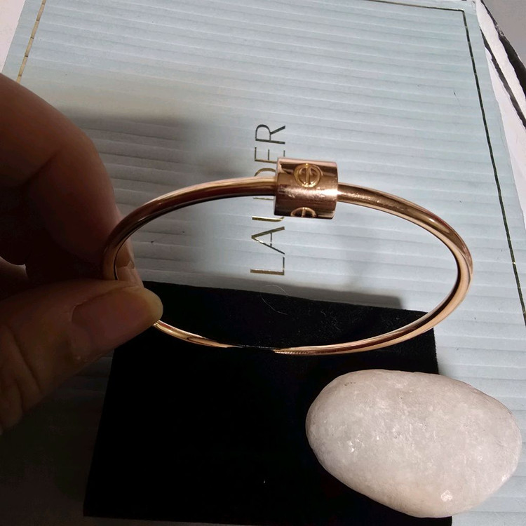 18k핑크골드 와이어 뱅글 팔찌--3