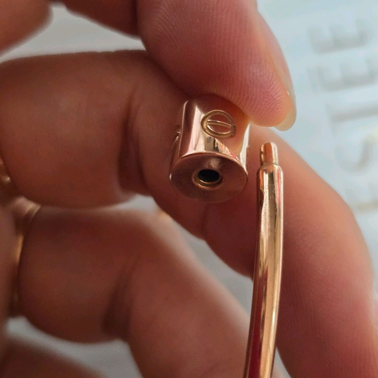 18k핑크골드 와이어 뱅글 팔찌--5