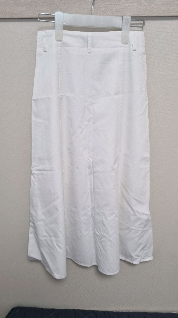 새상품)메리어라운드 라인 플레어 스커트 화이트 s--2