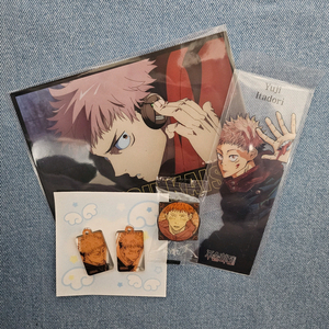 (일괄) 주술회전 이타도리 유지 아크릴 챰 핀뱃지 등