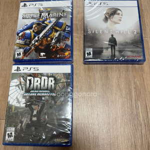 ps5 타이틀 팝니다 모두 새상품입니다.(스페이스마린 사일런트힐2 대드라이징)
